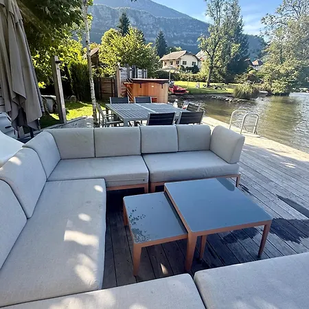 Private Access Waterfront Sauna & Jacuzzi 7 Bedrooms Sleeps 15 Doussard